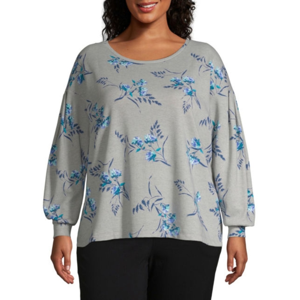 Liz Claiborne Bishop Sleeve Tee